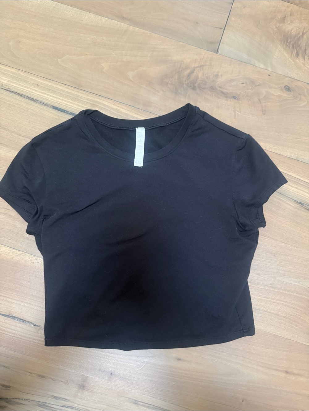 Black Women's Crop Tee - Classic Short Sleeve Top